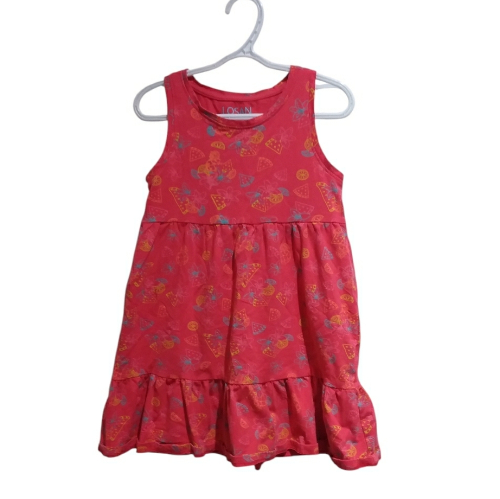 LOSAN Girls Fruit Pattern Dress